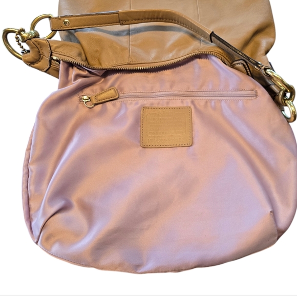Coach Kristin Tan Leather Hobo Crossbody Shoulderbag - Picture 14 of 16